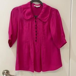 Sophia Eugene fuchsia blouse